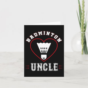 Mens Uncle Dminton spendet Funny Vatertag Sport Karte