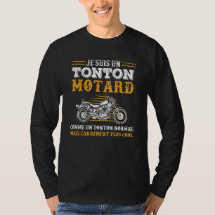 Mens Uncle Motorrad Cool Tonton Biker T-Shirt