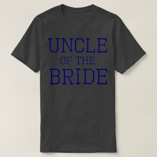Mens Uncle of the Bride Coordinating Wedding Part T-Shirt (Design vorne)