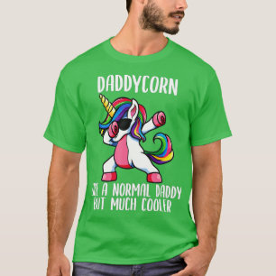 Mens Unicorn Daddy Girl Geburtstagsparty Apparel, T-Shirt