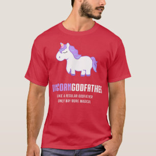 Mens Unicorn Godvater , Niedliches magisches Gesch T-Shirt