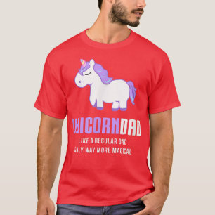 Mens Unicorn Vater , Niedliches magisches Geschenk T-Shirt