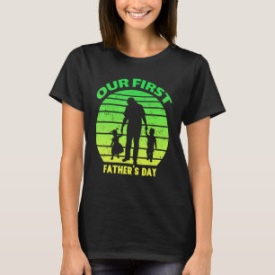 Mens unser erstes Vatertag Vatertag Zitat Sprichwo T-Shirt