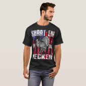 Mens urkey Hunting  Shoot Em In he Pecker Hunter T-Shirt (Vorne ganz)
