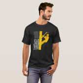 Mens US Flag Tree Climber T-Shirt (Vorne ganz)