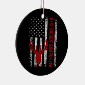 Mens USA Flag Best Buckin Gampa Ever Deer Junting Keramik Ornament (Rechts)