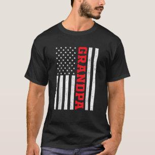 Mens USA Flag Classic Distressed America Patriotic T-Shirt