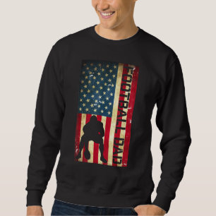 Mens Usa Flag Football Vater Pittsburgh Lineman Fa Sweatshirt