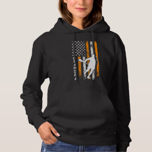 Mens Usa Grandpa Lacrosse Hoodie