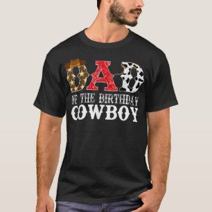 Mens Vater 1. Geburtstag Cowboy Western Rodeo P T-Shirt