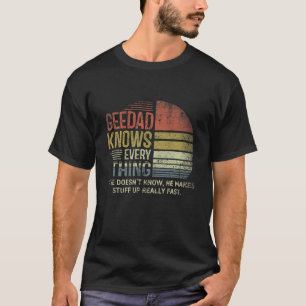 Mens Vater Abuelo Know Alles Retro Weihnachten Gr T-Shirt