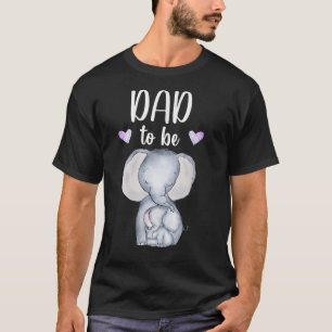Mens Vater als Elephant Baby Show Future Vater T-Shirt