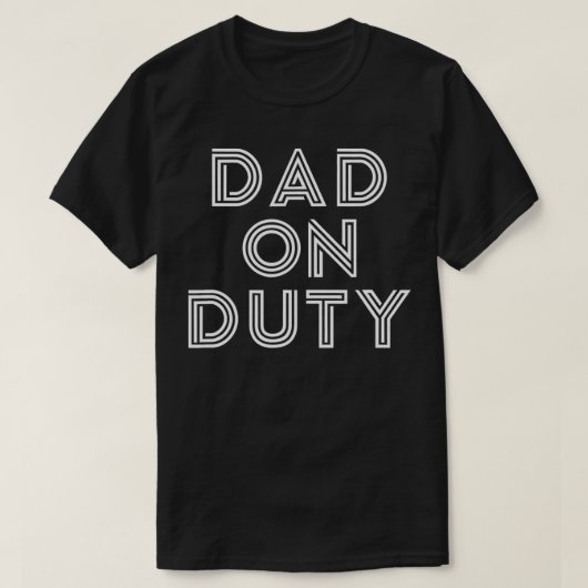 Mens Vater auf Duty Funny Vathday Top (Design vorne)