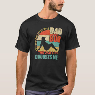 Mens Vater Bod wählt Me Vater Joke Retro Vintager T-Shirt