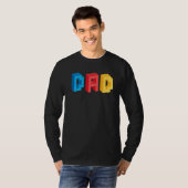 Mens Vater Brick Builder blockt Master Builder Fat T-Shirt (Vorne ganz)