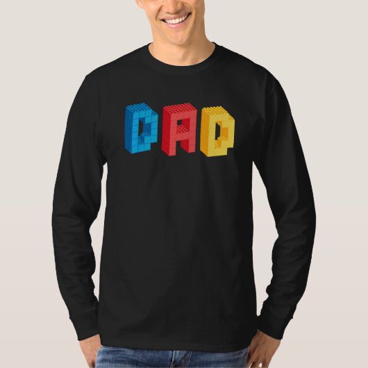 Mens Vater Brick Builder blockt Master Builder Fat T-Shirt (Vorderseite)