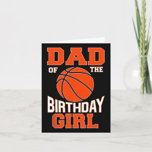 Mens Vater Bysketbyll Birthday Girl Family Byller  Karte
