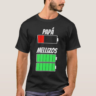 Mens Vater der Geburtswetten Batterien erste Twins T-Shirt