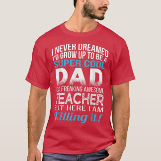 Mens-Vater des erfrierenden Phantastischen Lehrerv T-Shirt
