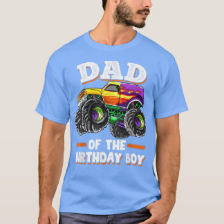Mens Vater des Geburtstagskinder-Väter-Monstertruc T-Shirt