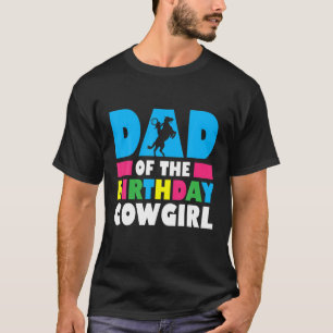 Mens Vater des Geburtstagskuhmädchen-Westerns Amer T-Shirt
