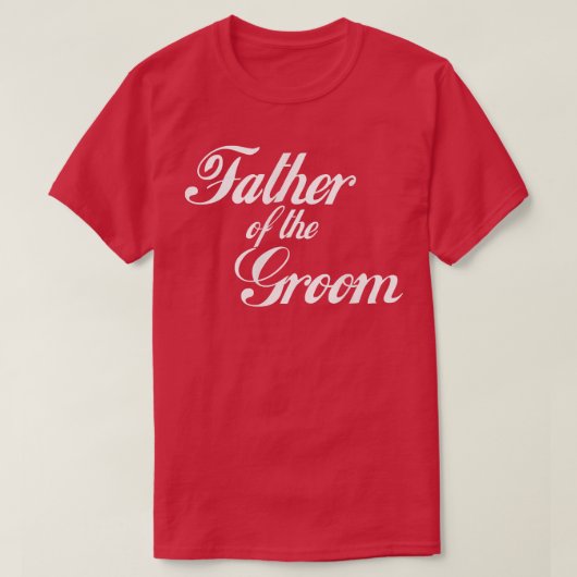 Mens Vater des Grooms T-Shirt (Design vorne)