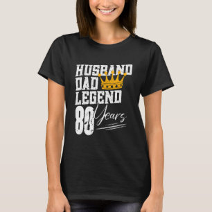 Mens Vater Ehemann Legend 80 Jahre 80. Geburtstag  T-Shirt