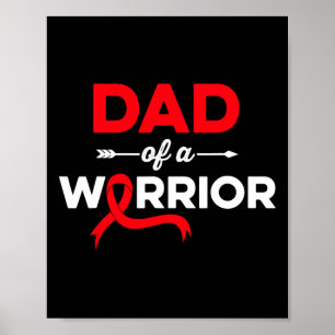 Mens Vater eines Blutkrebserregers Familienblut Ca Poster