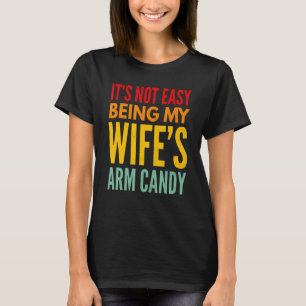 Mens Väter feiern es nicht einfach, meine Frau Arm T-Shirt