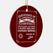 Mens Vater Geschenk vom Sohn des Juristenvaters Keramik Ornament (Rechts)