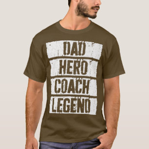 Mens Vater Hero Coach Legend Vatertag T-Shirt
