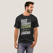 Mens Vater Husband Storm Chaser Legend Tornado Cha T-Shirt (Vorne ganz)