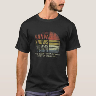 Mens Vater Know Alles Retro Weihnachtsgroßvater G T-Shirt