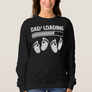Mens Vater² Loading Papa Twin Daddy Twins Announce Sweatshirt