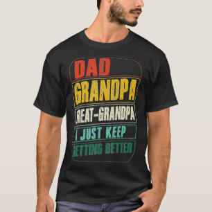 Mens Vater Opa Großartiges Opa Ich Behielt nur zu  T-Shirt
