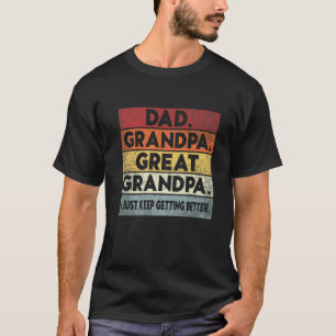 Mens Vater Opa Großartiges Opa Ich Behielt nur zu  T-Shirt