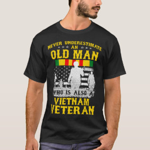 Mens Vater Opa Vietnam Veteran Vintages Shirt Männ