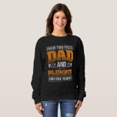 Mens Vater Rock Beide Pipepassklebedecker Sweatshirt (Vorne ganz)