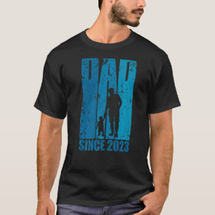 Mens VATER SEIT 2023 Vatertag Flügel Vater T-Shirt
