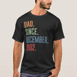Mens Vater Seit Dezember 2002 T-Shirt