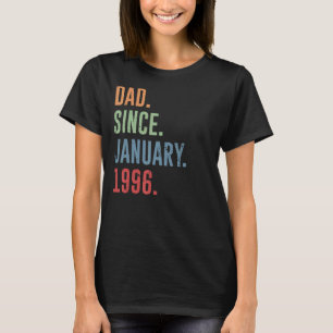 Mens Vater Seit Januar 1996 T-Shirt