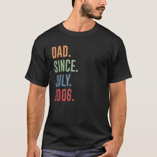 Mens Vater seit Juli 2006 T-Shirt (Vorderseite)