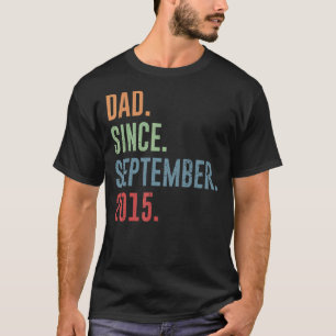 Mens Vater Seit September 2015 T-Shirt