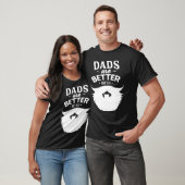 Mens Väter sind besser mit Bart beardet Daddy Fath T-Shirt (Unisex)