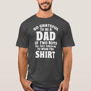 Mens Vater so dankbar, ein Vater von zwei Jungen z T-Shirt