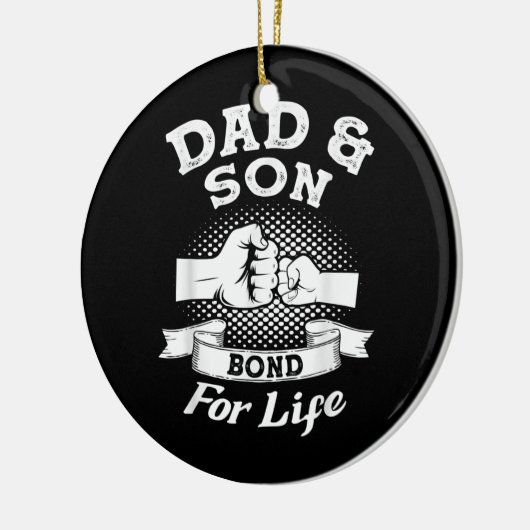 Mens Vater & son Bond für Leben Vater Keramik Ornament (Links)