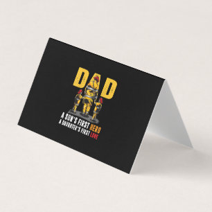 Mens Vater Sons First Hero Daughters Erste Liebe F Visitenkarten