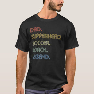 Mens Vater Superherd Fußball Bussen Legend Funny T-Shirt