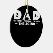 Mens Vater Trainer Der Mythos Der legendäre Fußbal Keramik Ornament (Rechts)