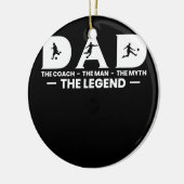 Mens Vater Trainer Der Mythos Der legendäre Fußbal Keramik Ornament (Links)